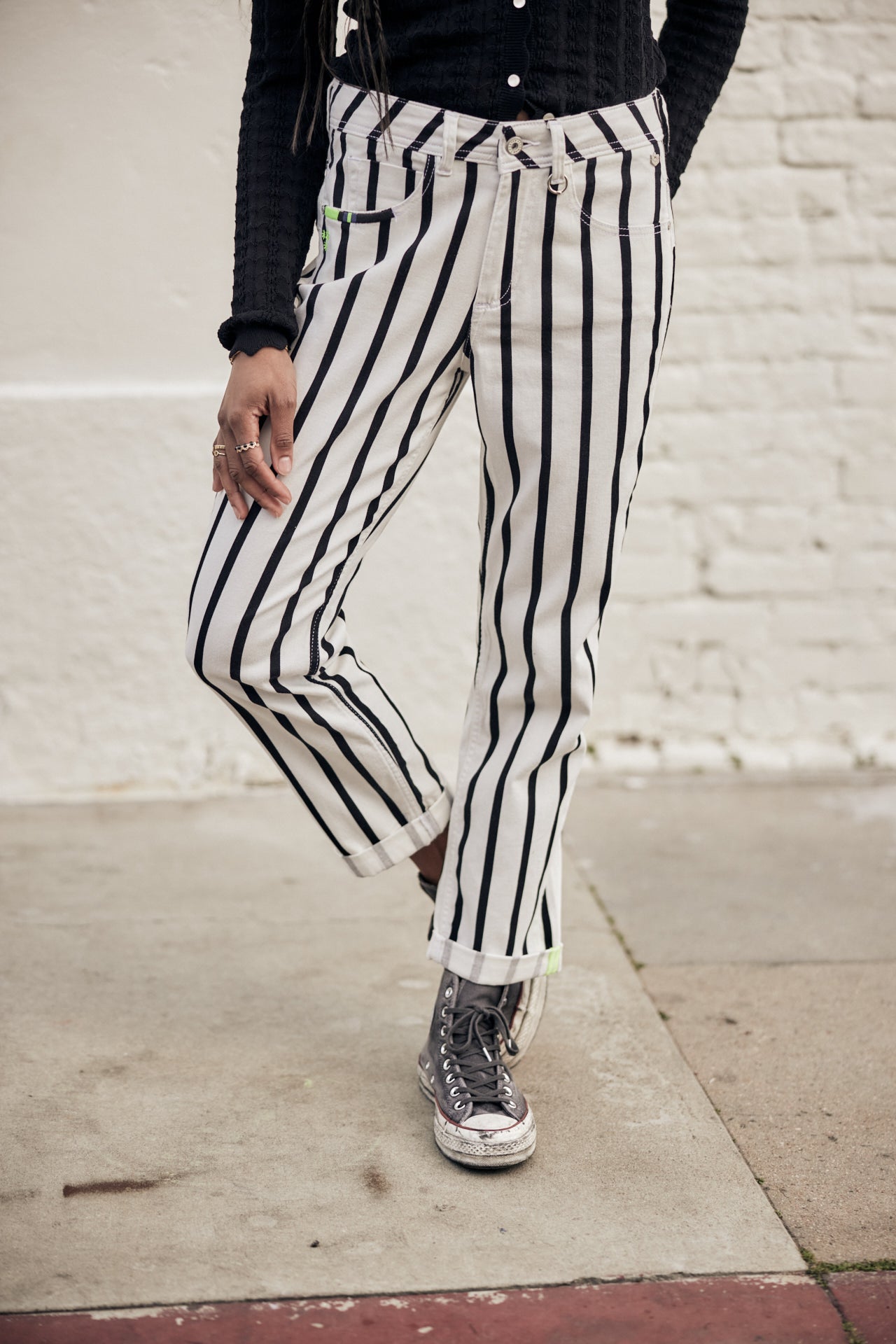 
              

Pantalon cropped boyfriend Femme Timea Lucky original | Freeman T. Porter
            
