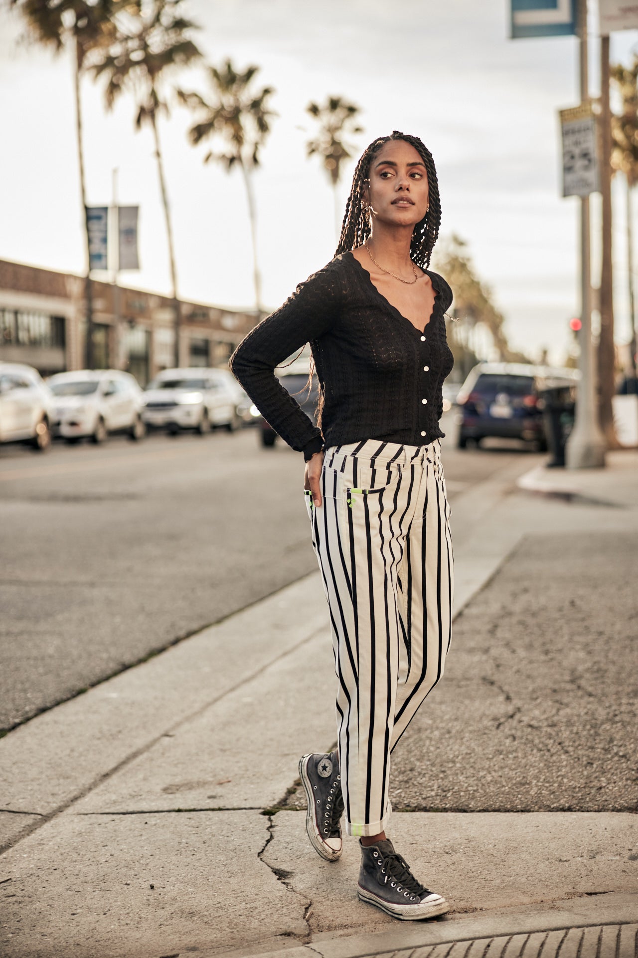 

Pantalon cropped boyfriend Femme Timea Lucky original | Freeman T. Porter