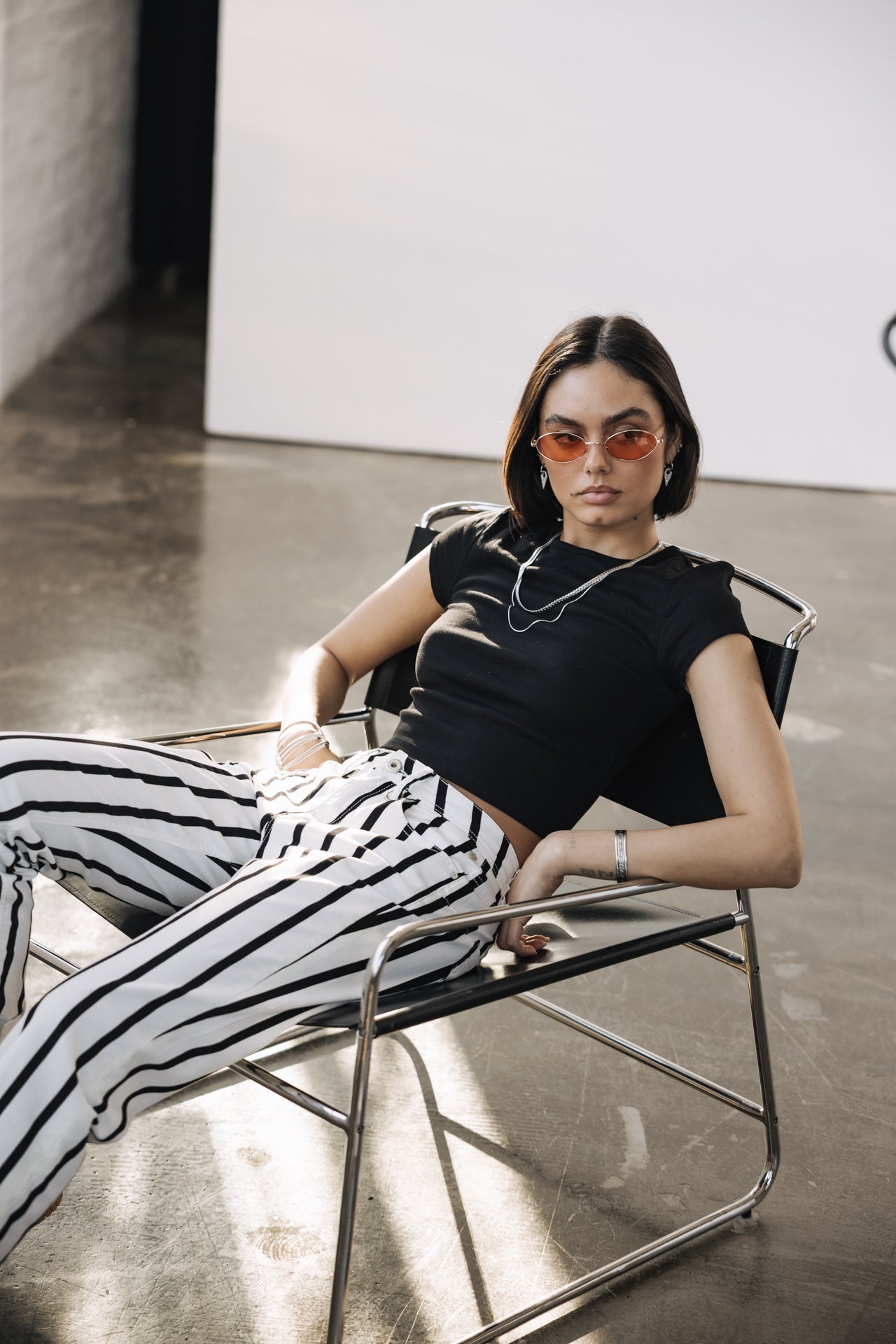 

Pantalon cropped boyfriend Femme Timea Lucky original | Freeman T. Porter