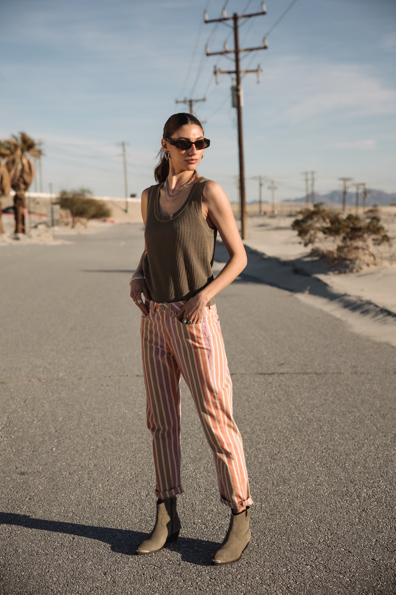 

Boyfriend-Cropped-Hose Frau Timea Palcoyo original | Freeman T. Porter