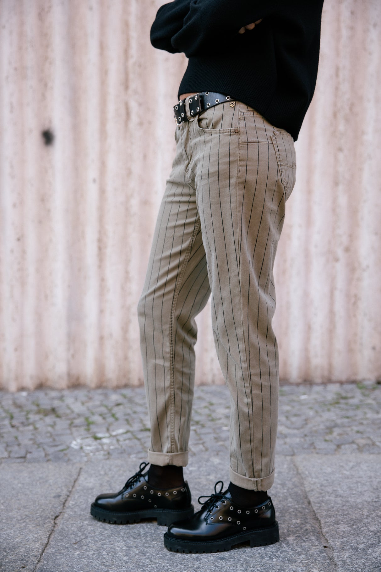 

Pantalon cropped boyfriend Femme Timea Paleole deep lichen green | Freeman T. Porter