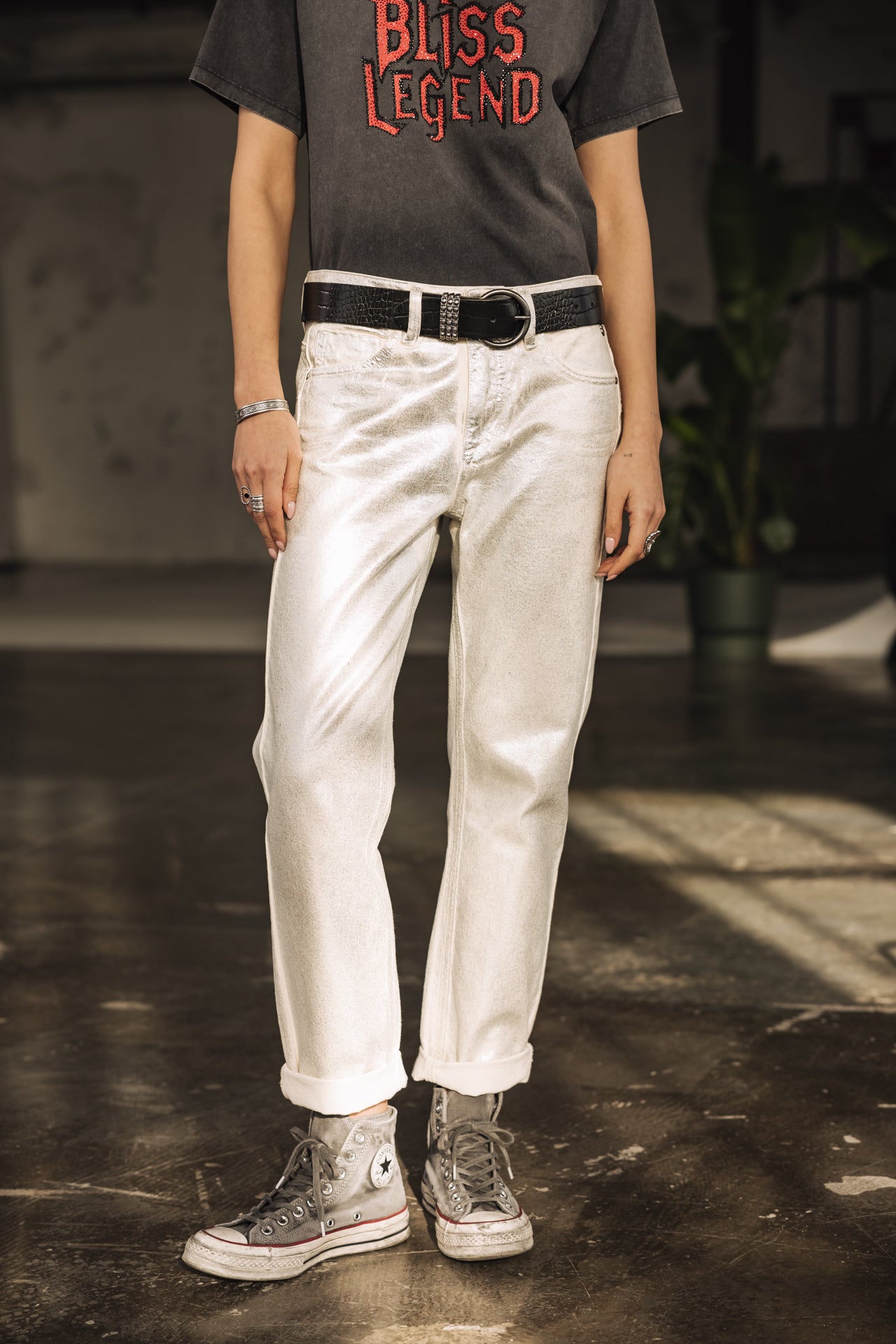 
              

Boyfriend-Cropped-Hose Frau Timea Pirata egret | Freeman T. Porter
            
