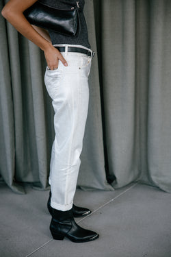 

Pantalon cropped boyfriend Femme Timea Pirata egret | Freeman T. Porter