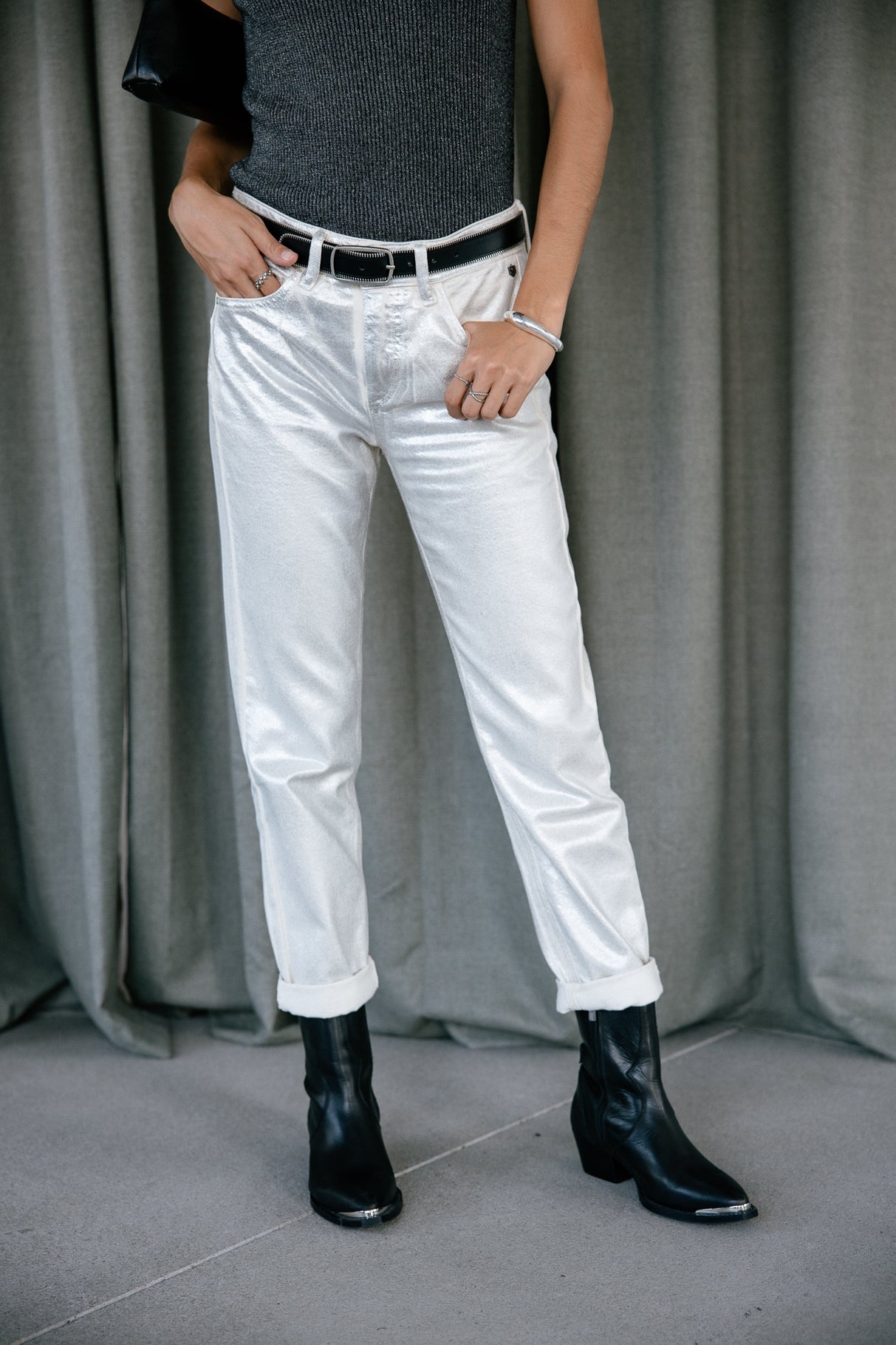 

Pantalón boyfriend Mujer Timea Pirata egret | Freeman T. Porter