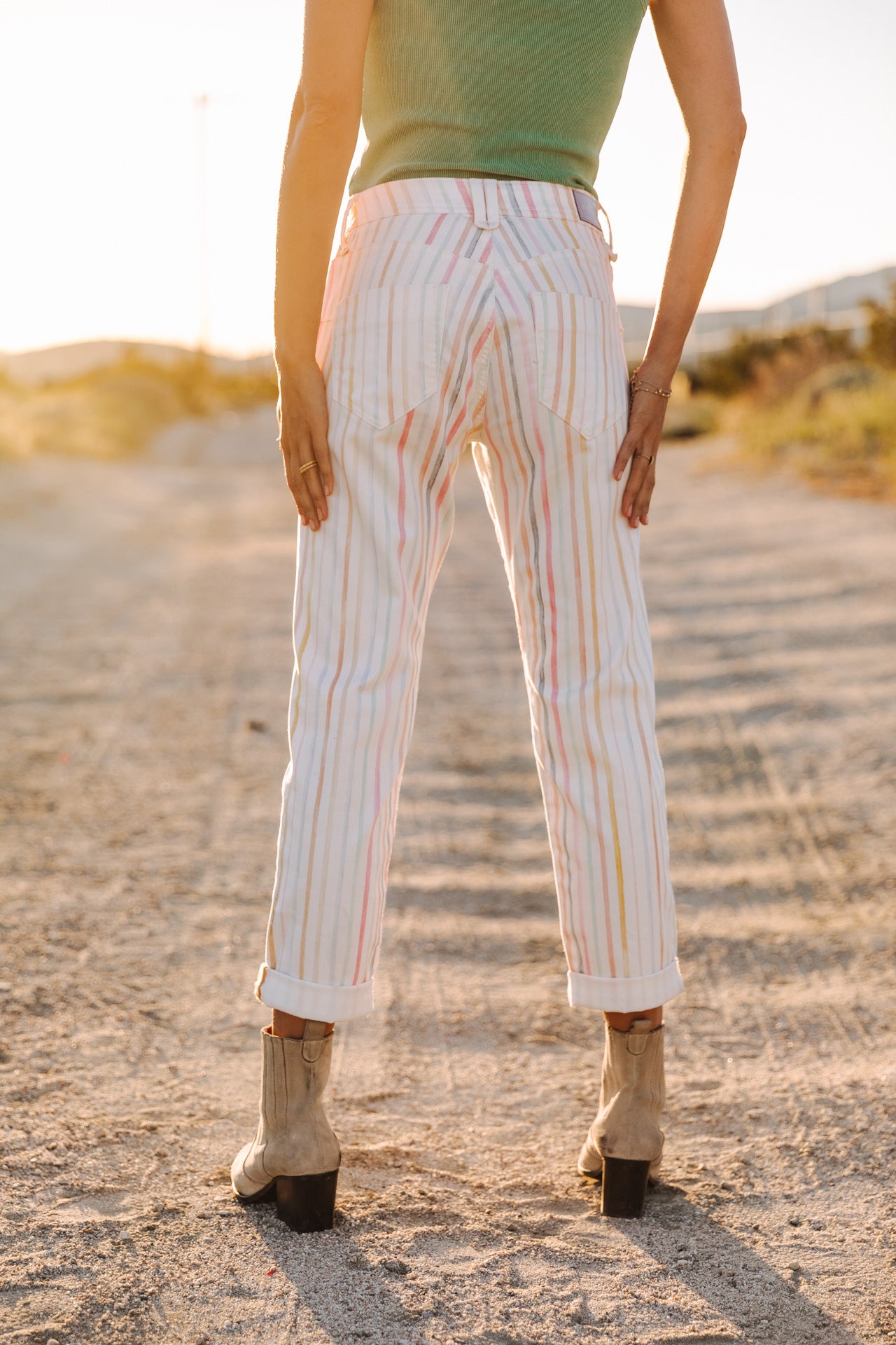 

Pantalon cropped boyfriend Femme Timea Tulum original | Freeman T. Porter