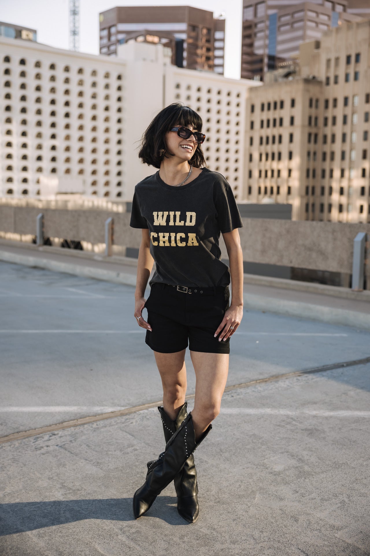 
              

Short city Frau Claudia Short Felicita black | Freeman T. Porter
            