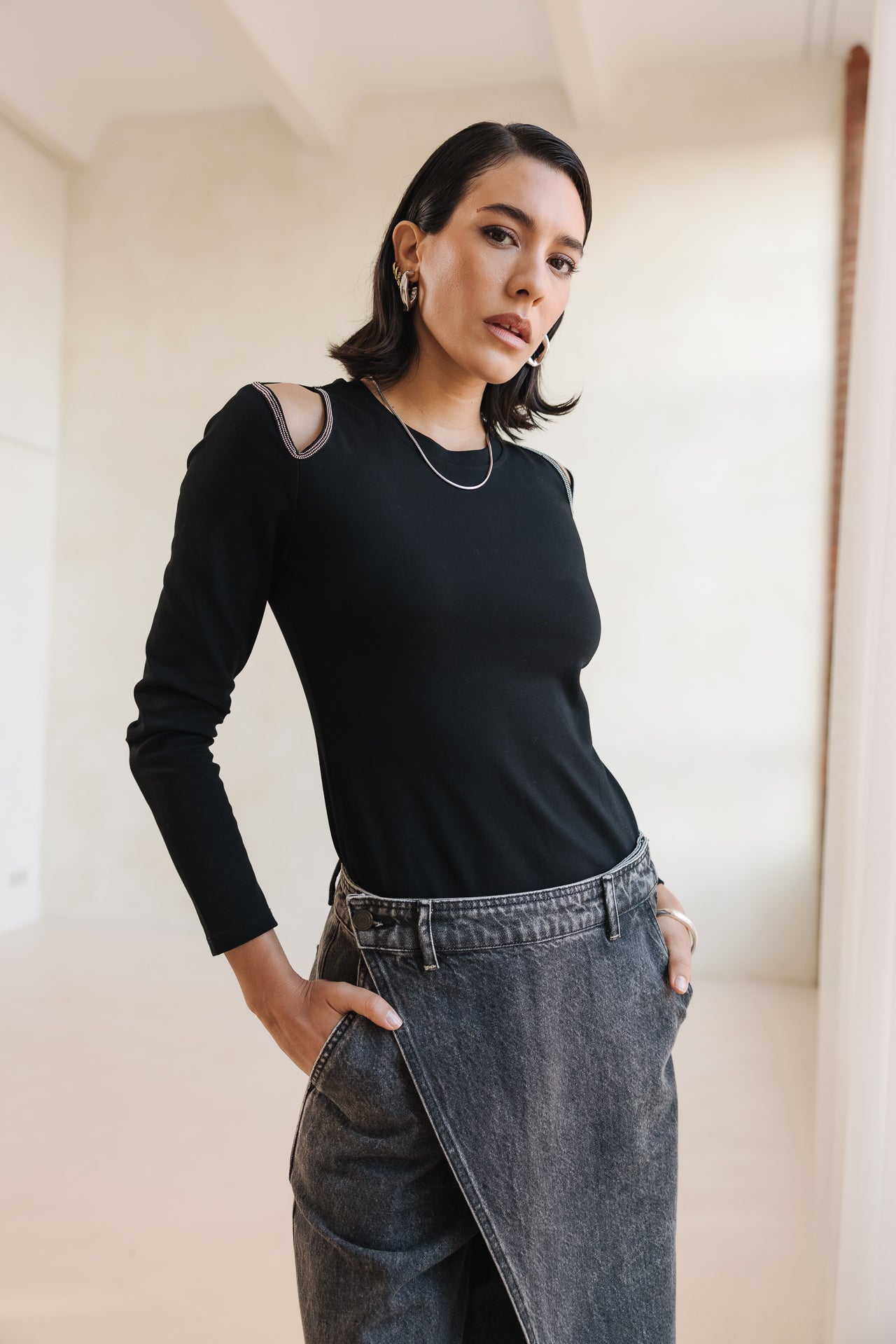 

Jeans taille haute Femme Selena Denim seila | Freeman T. Porter