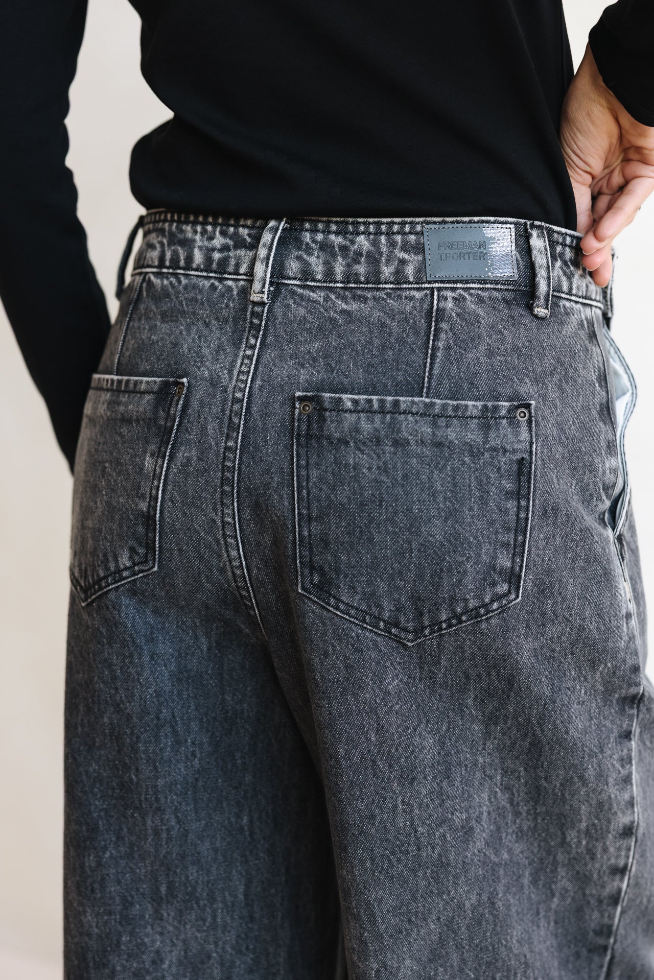 

Jeans taille haute Femme Selena Denim seila | Freeman T. Porter