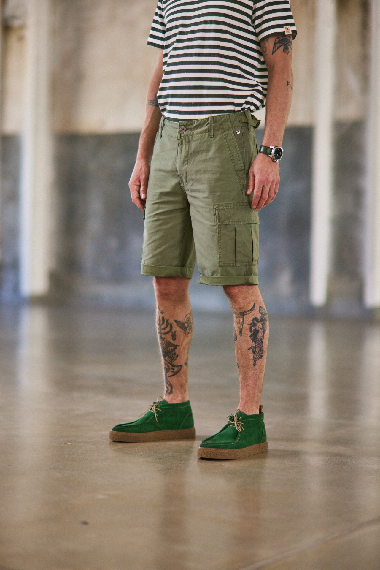 

Short Homme Oscar Jerrican army green | Freeman T. Porter