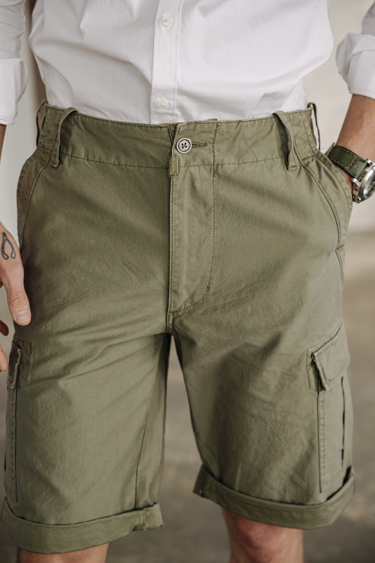 

Short Homme Oscar Jerrican army green | Freeman T. Porter