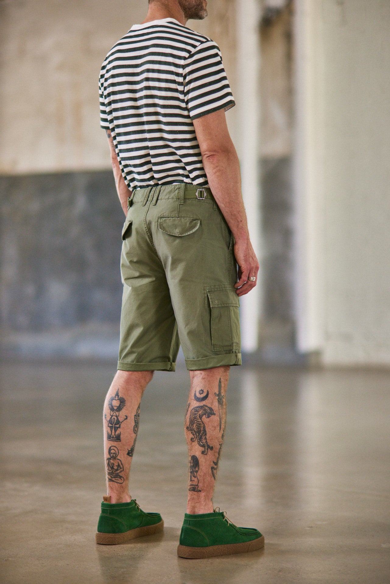 

Short Homme Oscar Jerrican army green | Freeman T. Porter