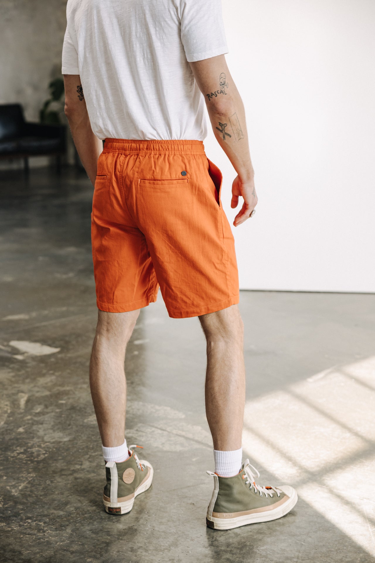 

Pantalones cortos relax Hombres Doug Cot Slub firecracker | Freeman T. Porter