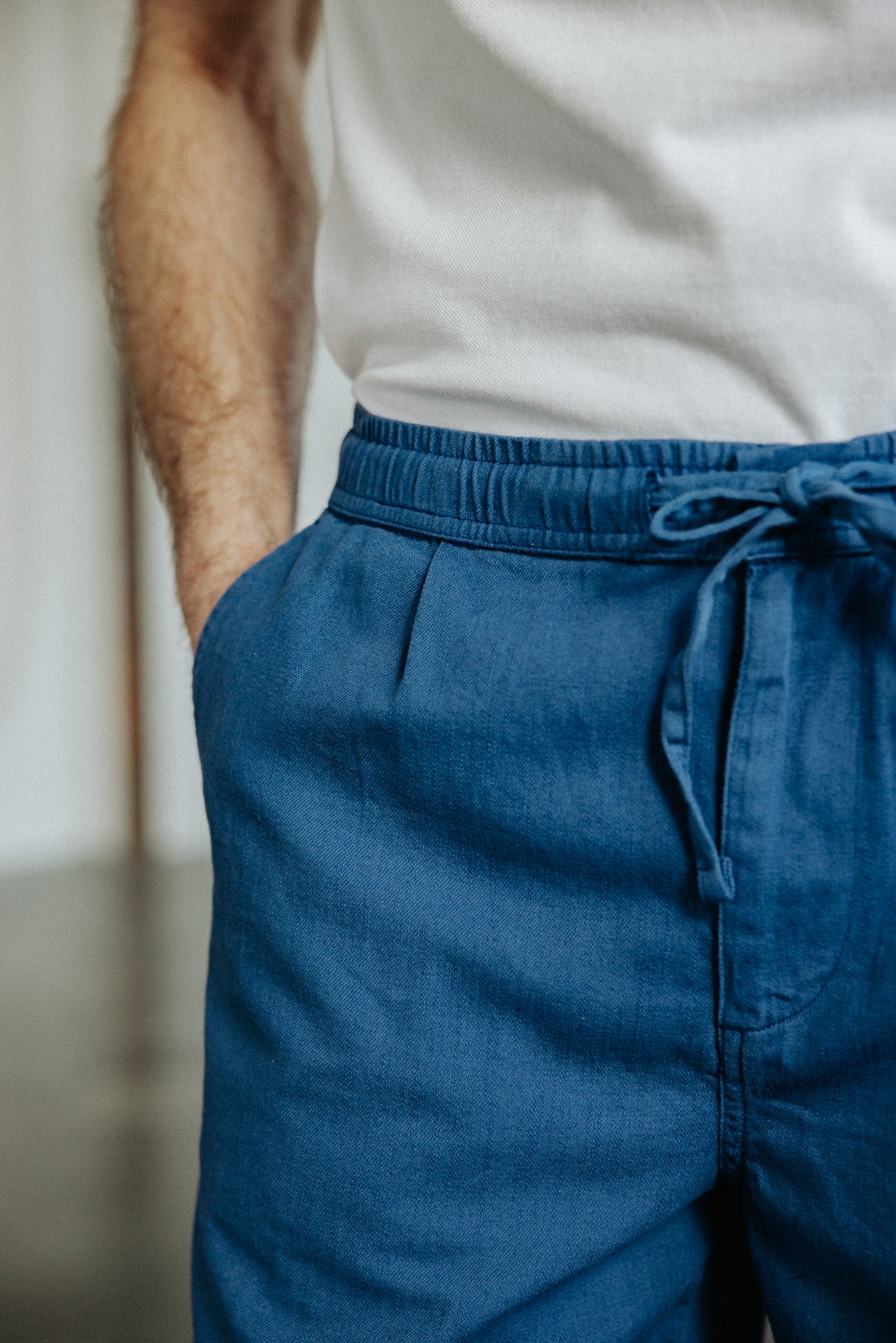 

Short relax Homme Doug Cot Slub bluing | Freeman T. Porter