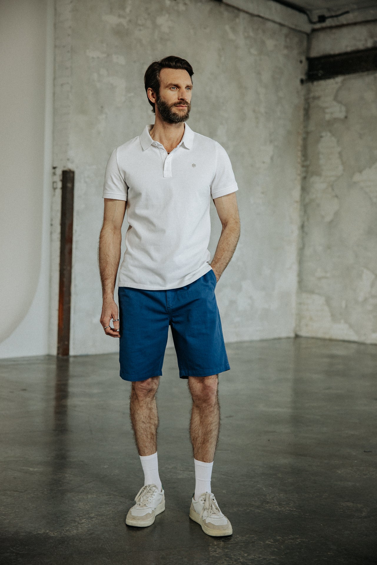 

Short relax Homme Doug Cot Slub bluing | Freeman T. Porter