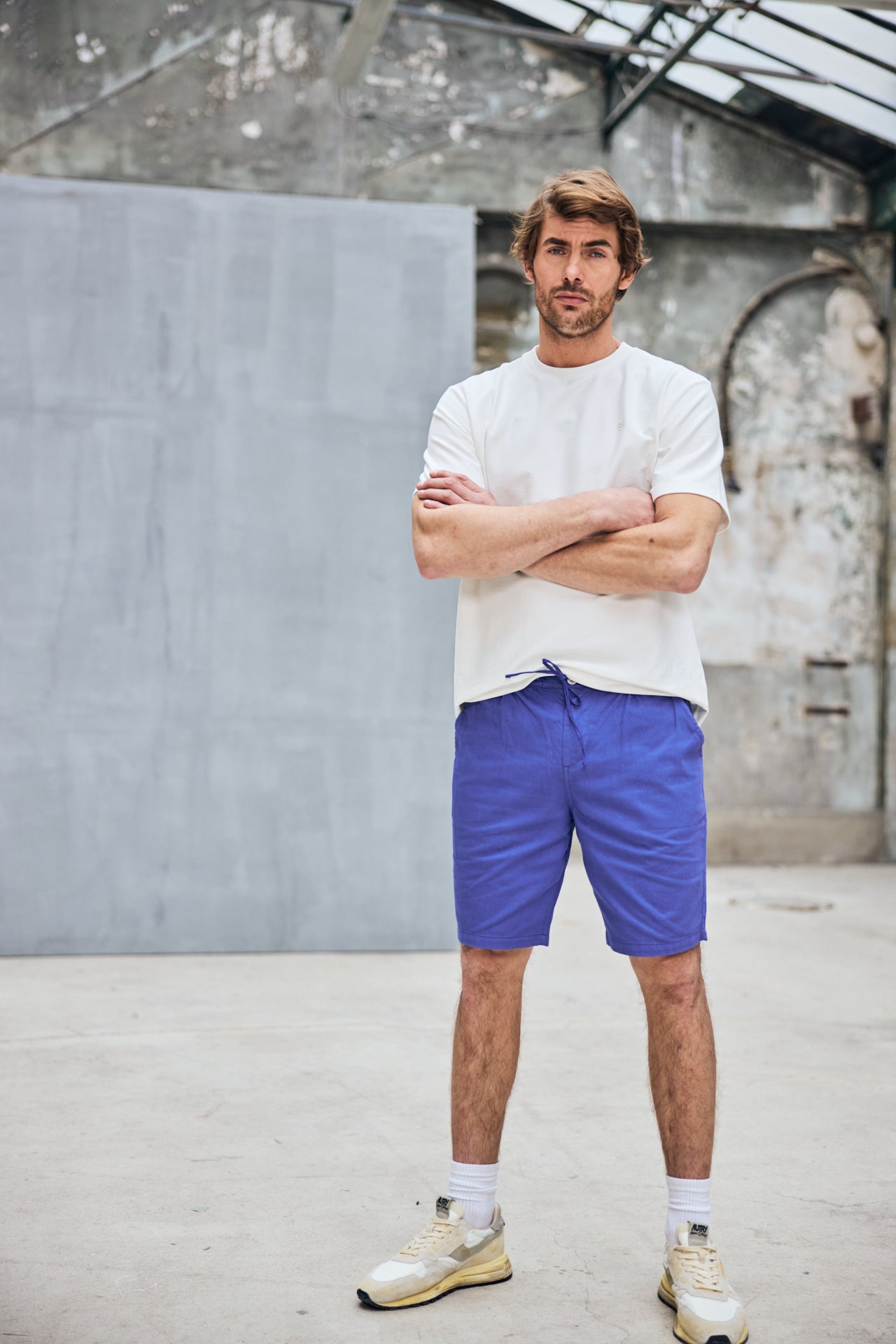 

Short relax Homme Doug Cot Slub bluing | Freeman T. Porter