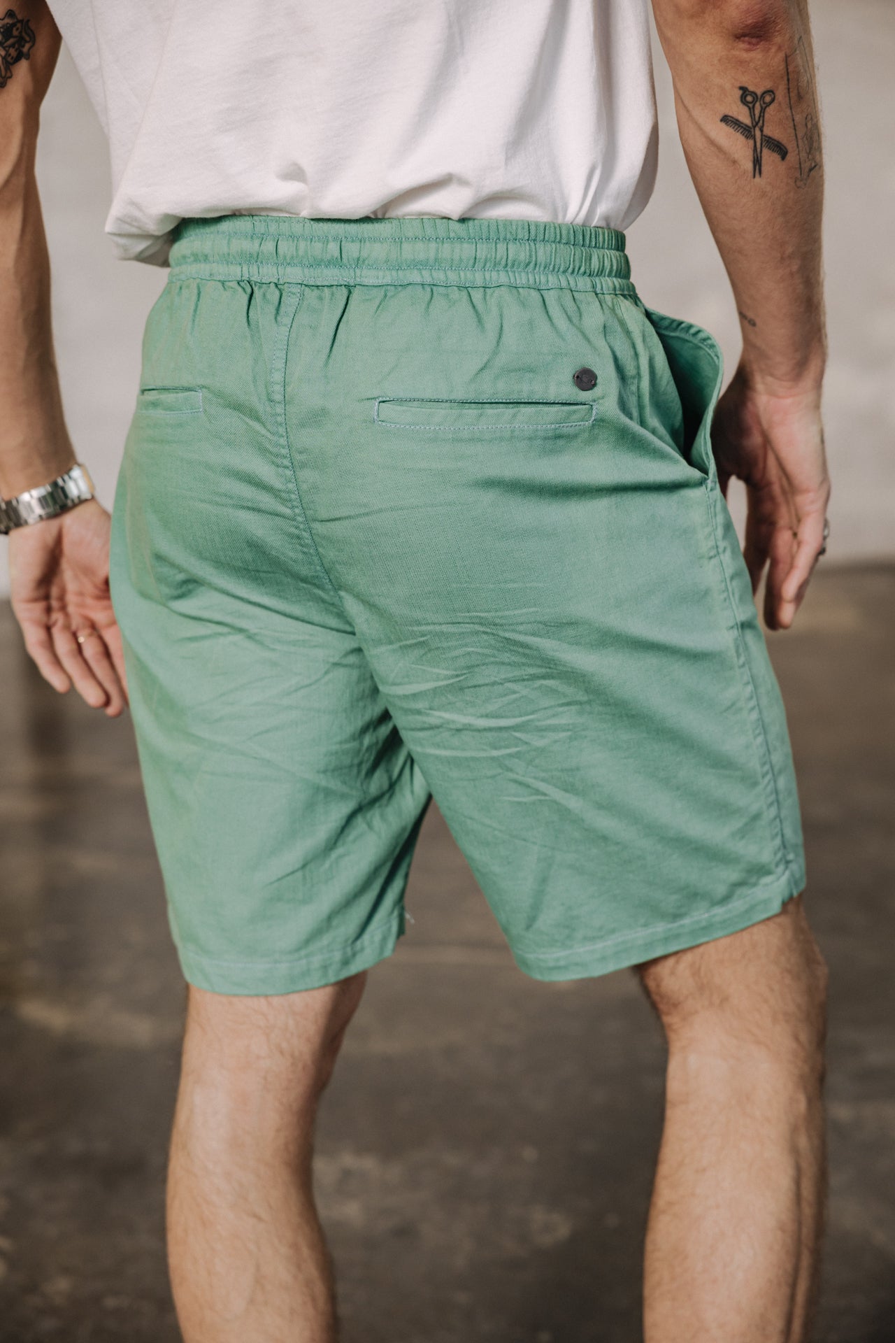 

Pantalones cortos relax Hombres Doug Cot Slub feldspar | Freeman T. Porter