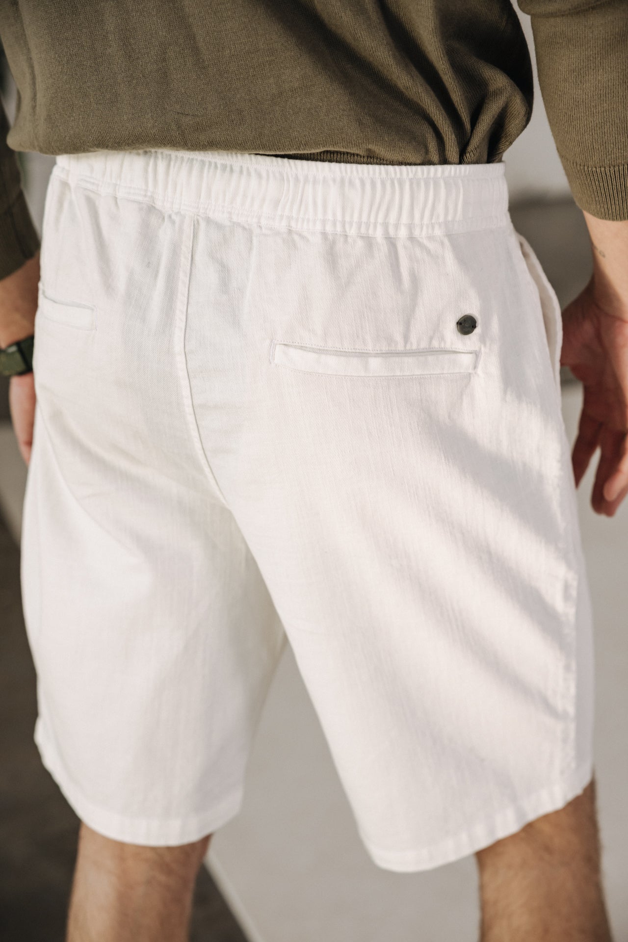 

Relax-Shorts Mann Doug Cot Slub snow white | Freeman T. Porter
