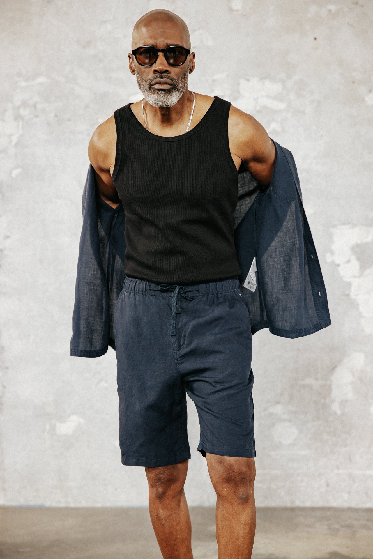 

Short relax Homme Doug Somero navy | Freeman T. Porter