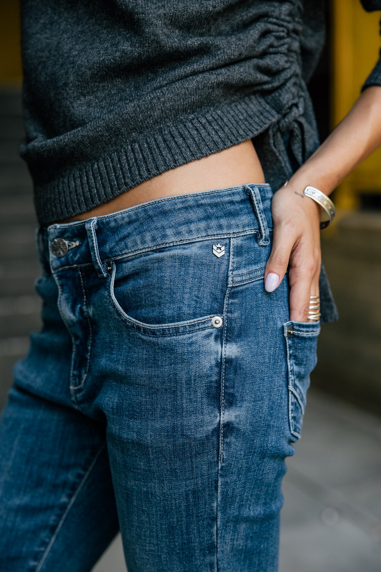 

High Waist 7/8 Bootcut Jeans Damen Norma easy | Freeman T. Porter