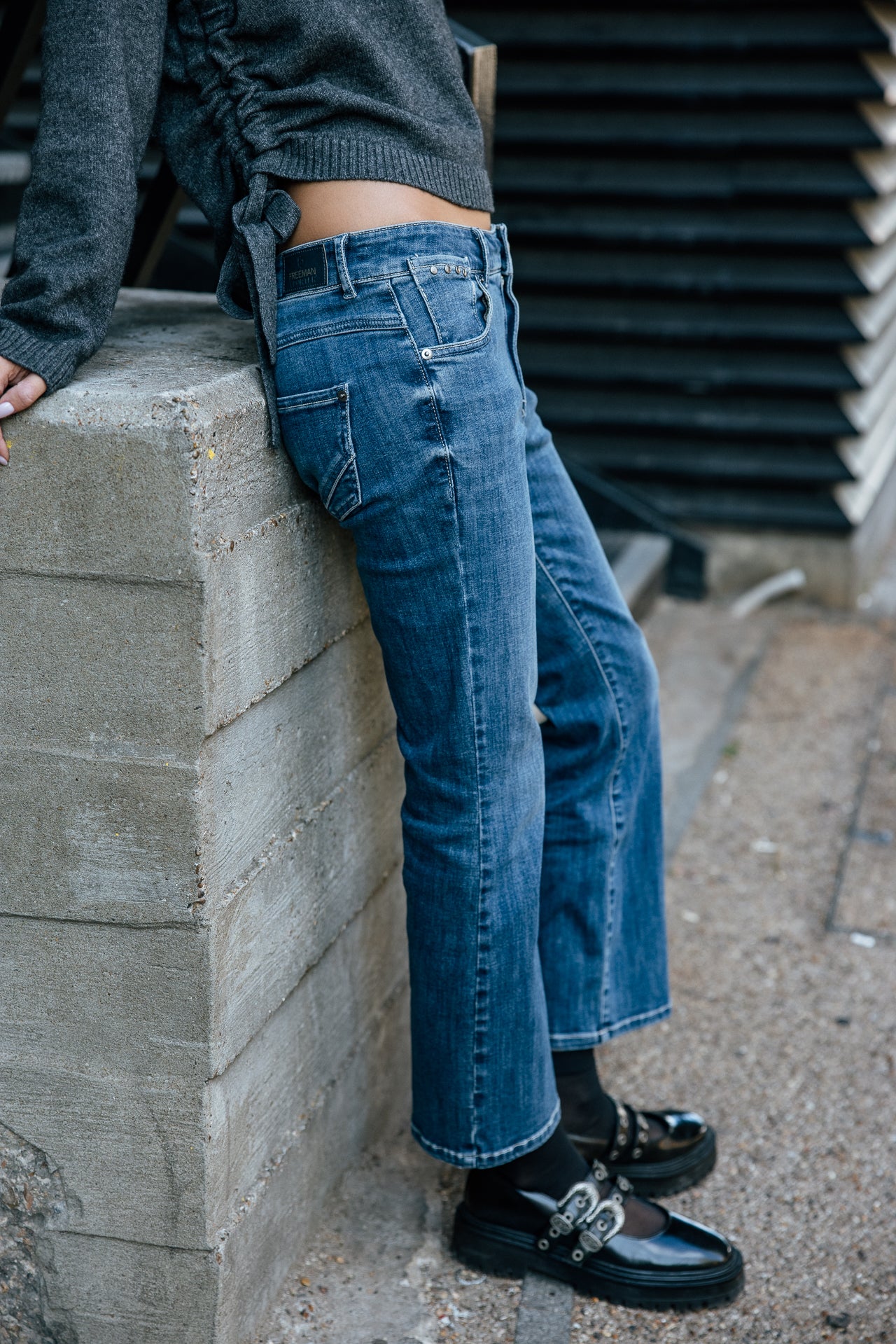 

High Waist 7/8 Bootcut Jeans Damen Norma easy | Freeman T. Porter