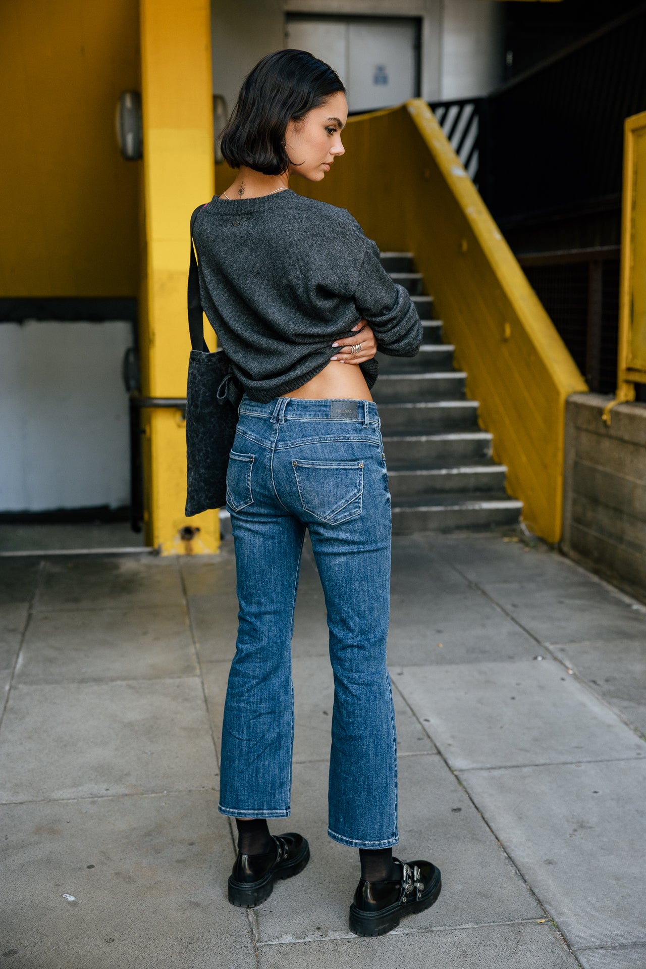 

High Waist 7/8 Bootcut Jeans Damen Norma easy | Freeman T. Porter