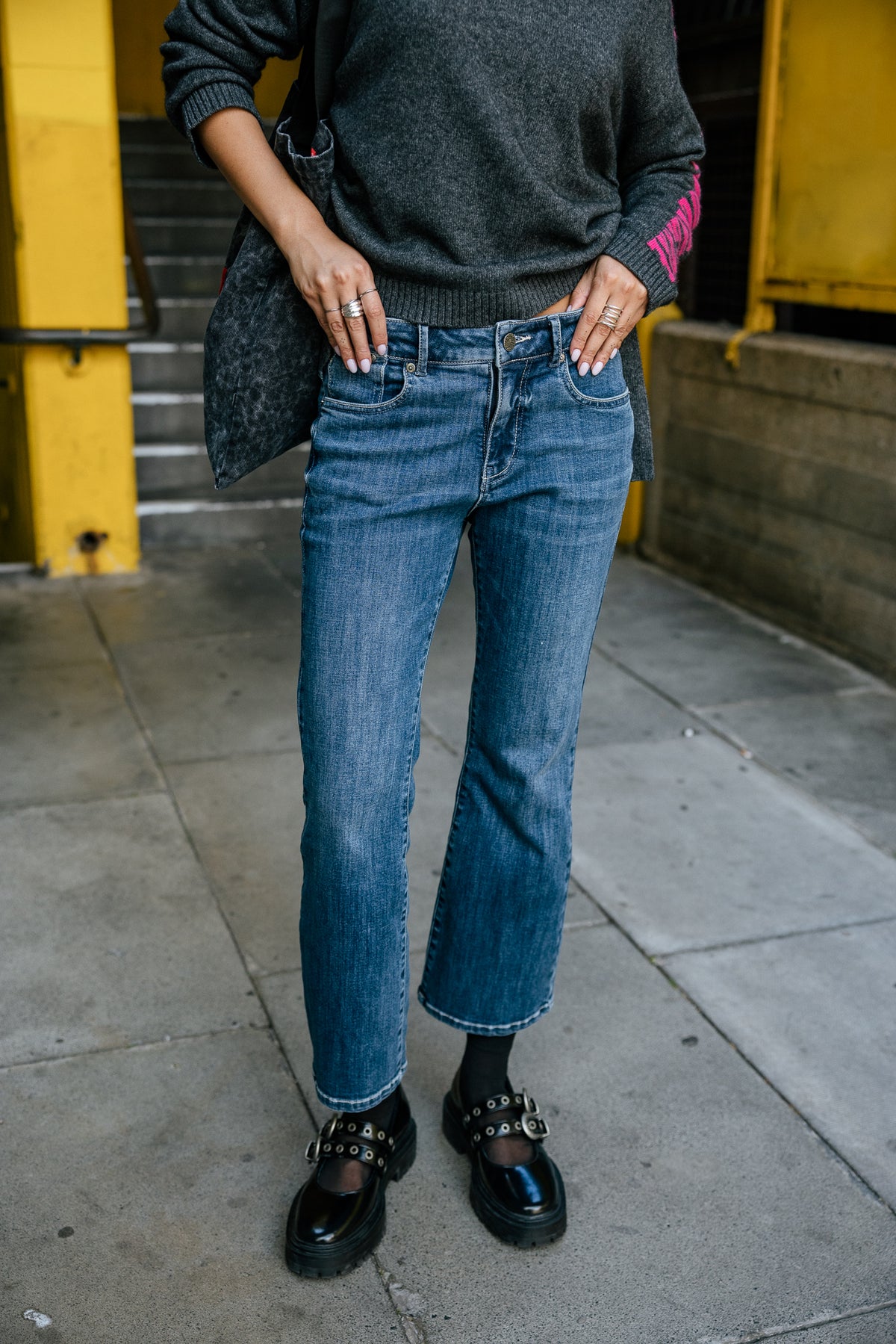 

High Waist 7/8 Bootcut Jeans Damen Norma easy | Freeman T. Porter