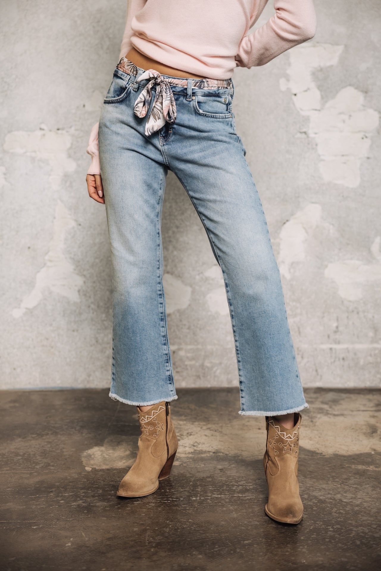 

Jeans bootcut 7/8 tiro alto Mujer Norma palermo med | Freeman T. Porter