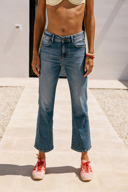 

Bootcut-Jeans 7/8 High Waist Damen Norma palermo med | Freeman T. Porter