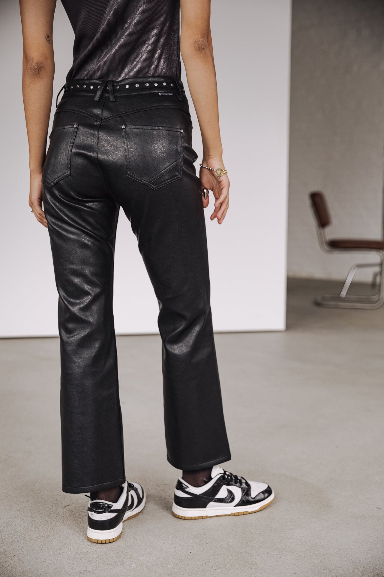 

Pantalon Bootcut 7/8 Femme Norma Biker black | Freeman T. Porter