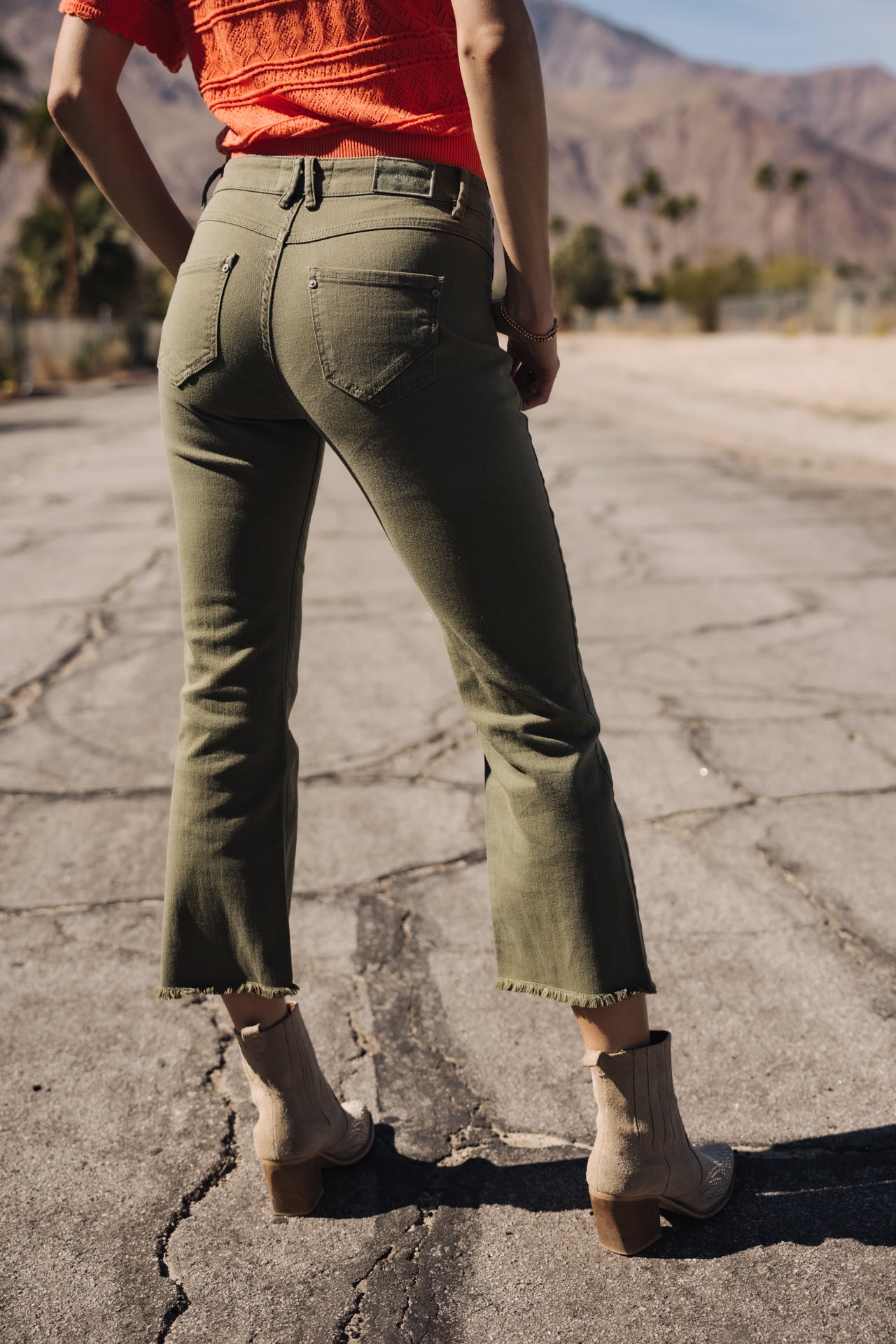 

Cropped bootcut pants Woman Norma California forest night | Freeman T. Porter