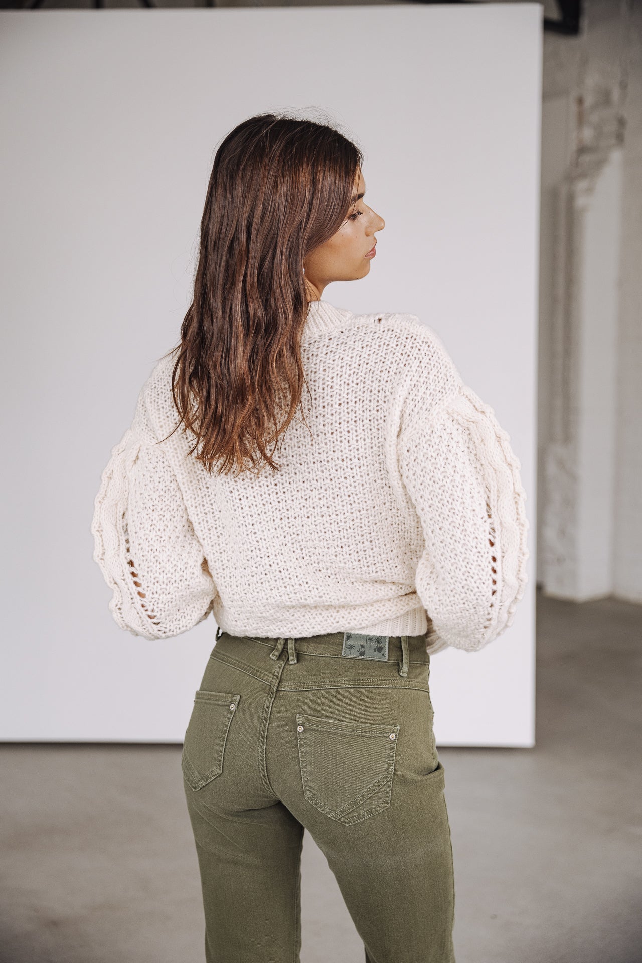 

Pantalon bootcut cropped Femme Norma California forest night | Freeman T. Porter