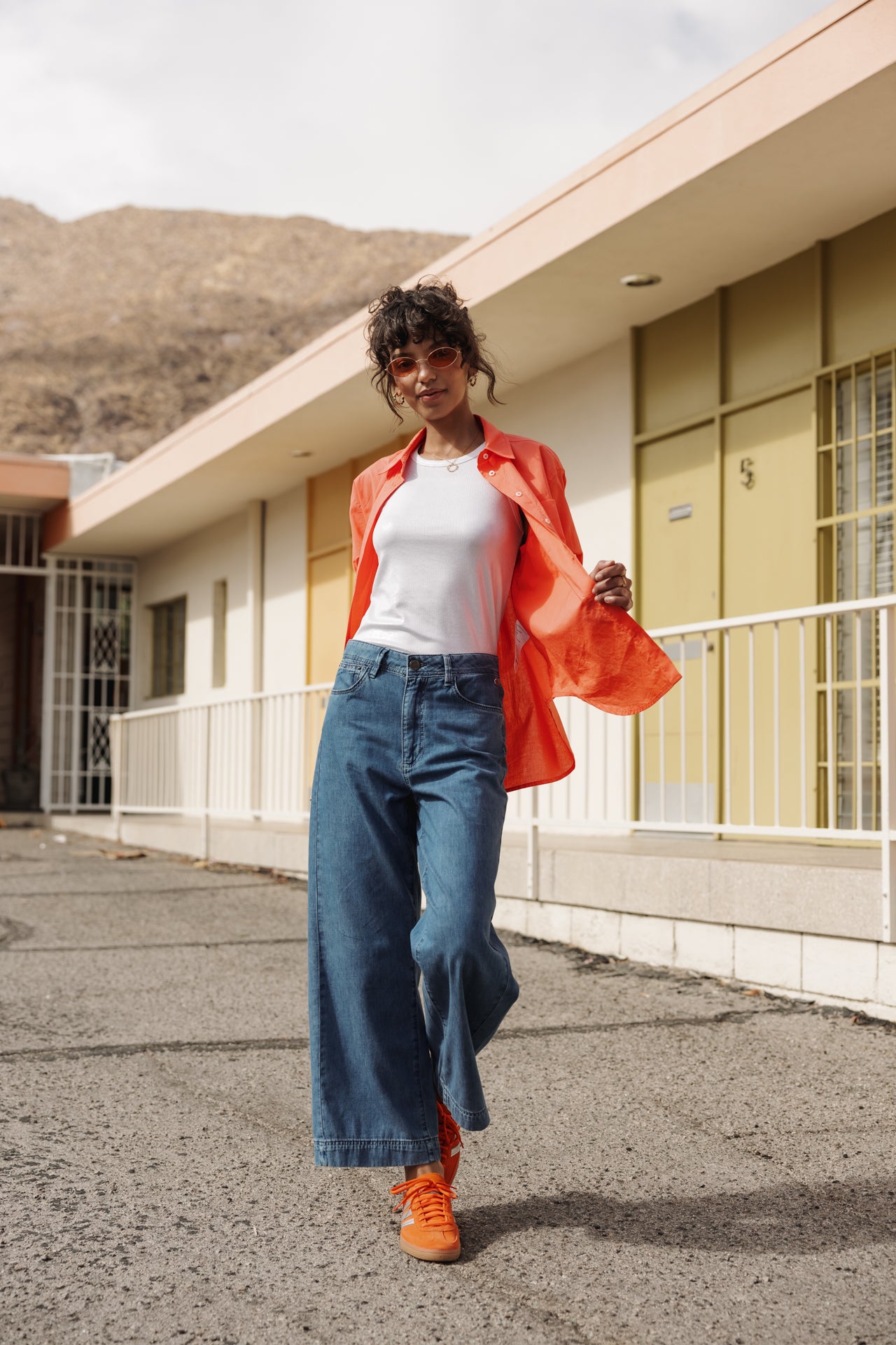 

Cropped Flare Jeans Frau Nylia Denim manzana med | Freeman T. Porter