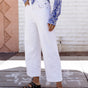 

Pantalon large 7/8 Femme Nylia Andalousia off white | Freeman T. Porter