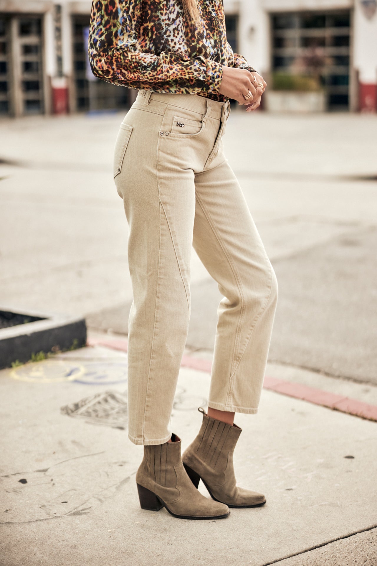 

Pantalon droit Femme Darla Canyon bleached sand | Freeman T. Porter
