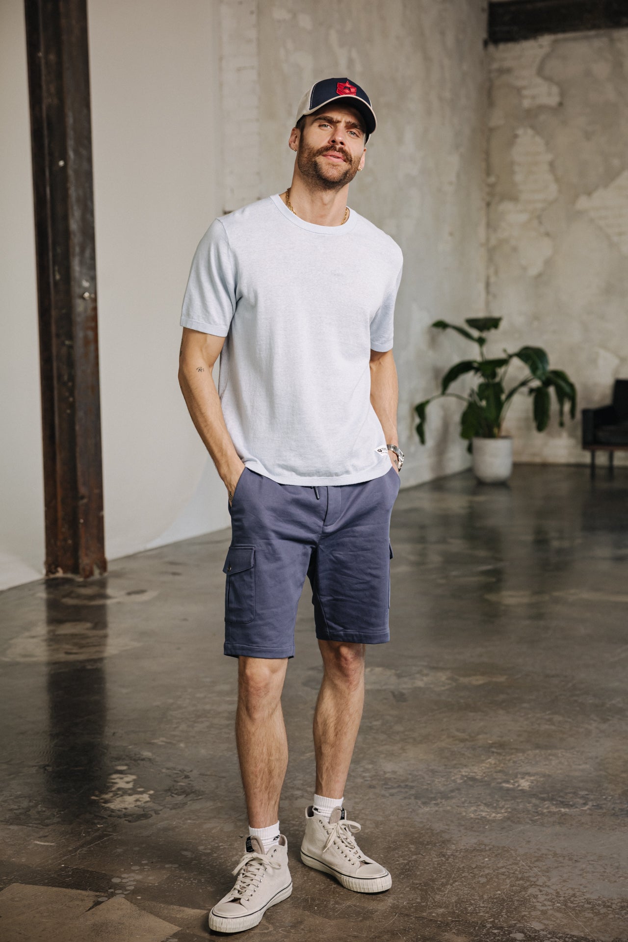

Short Homme Josue Tencel vintage indigo | Freeman T. Porter