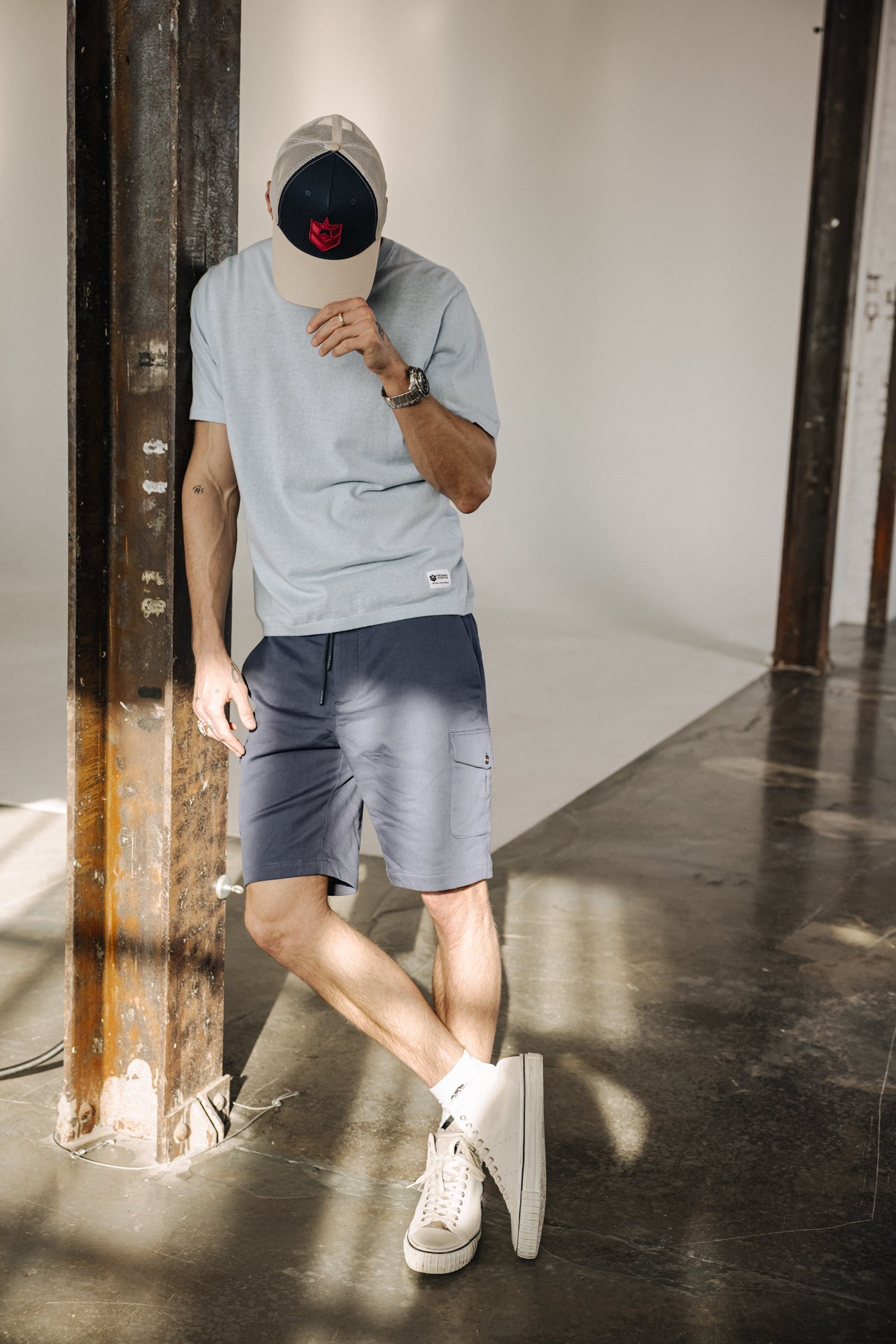 

Short Homme Josue Tencel vintage indigo | Freeman T. Porter