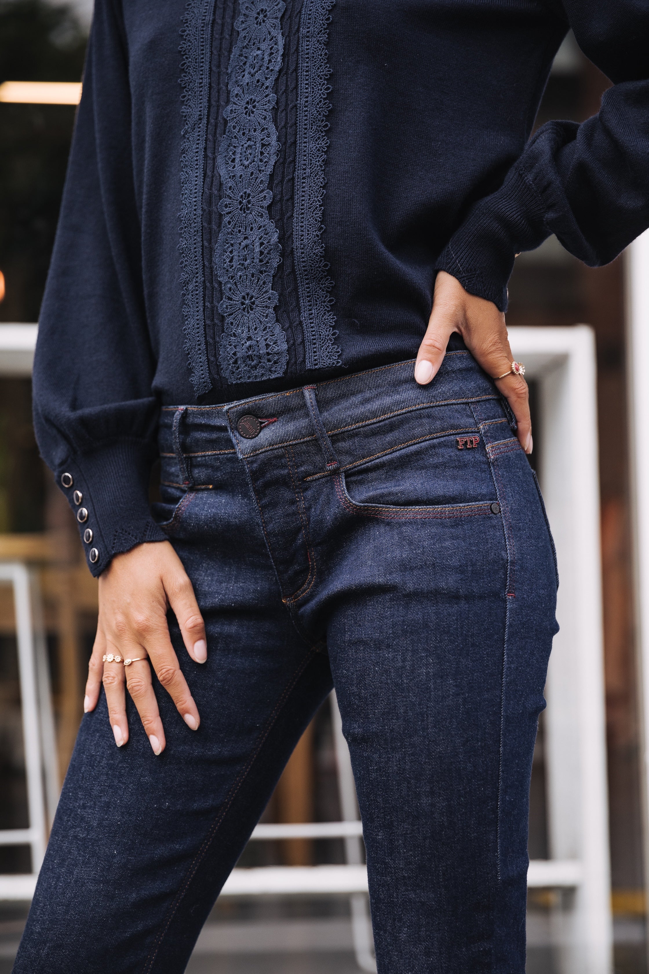 

Bootcut-Jeans Damen Betsy bokken | Freeman T. Porter