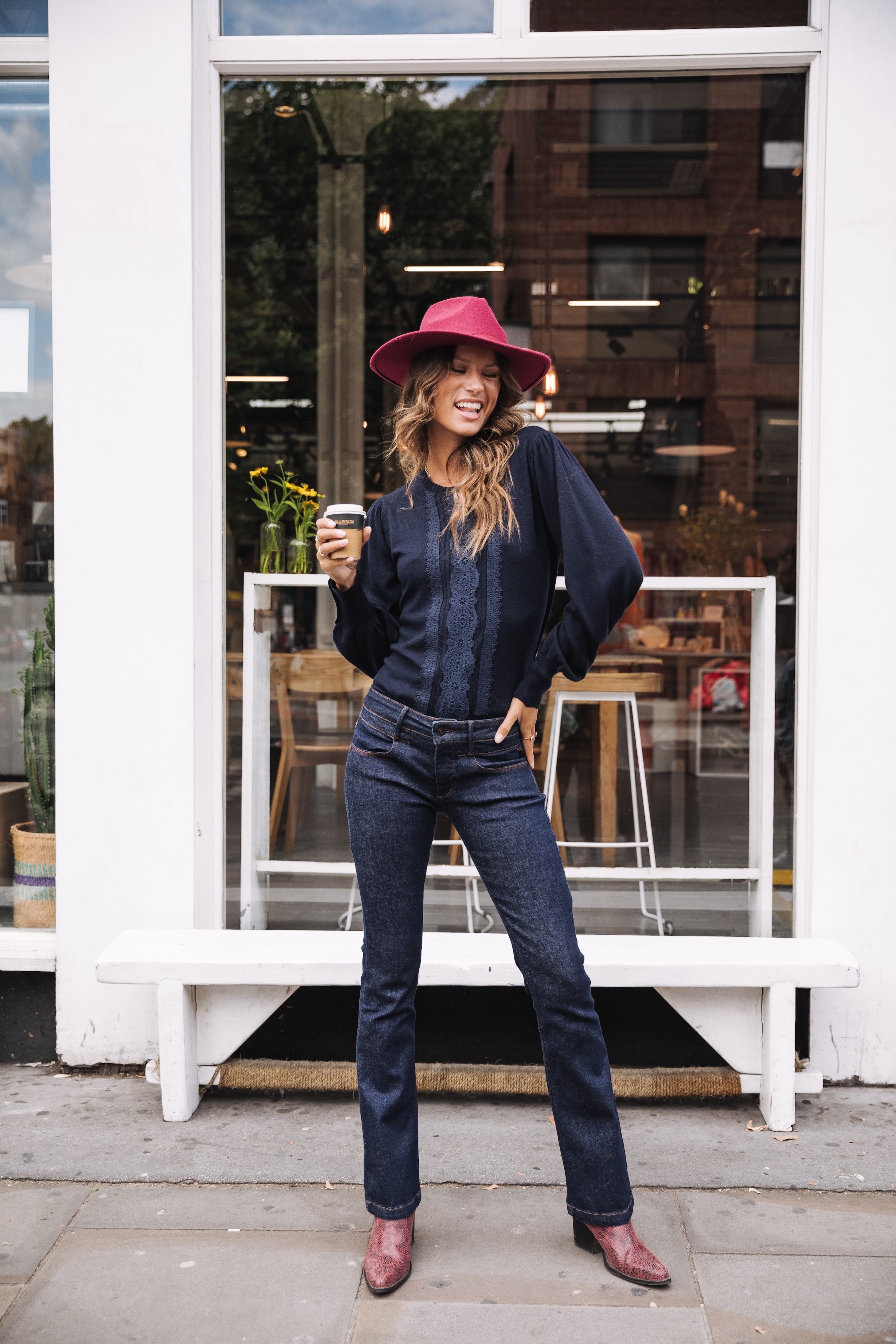 

Bootcut-Jeans Damen Betsy bokken | Freeman T. Porter