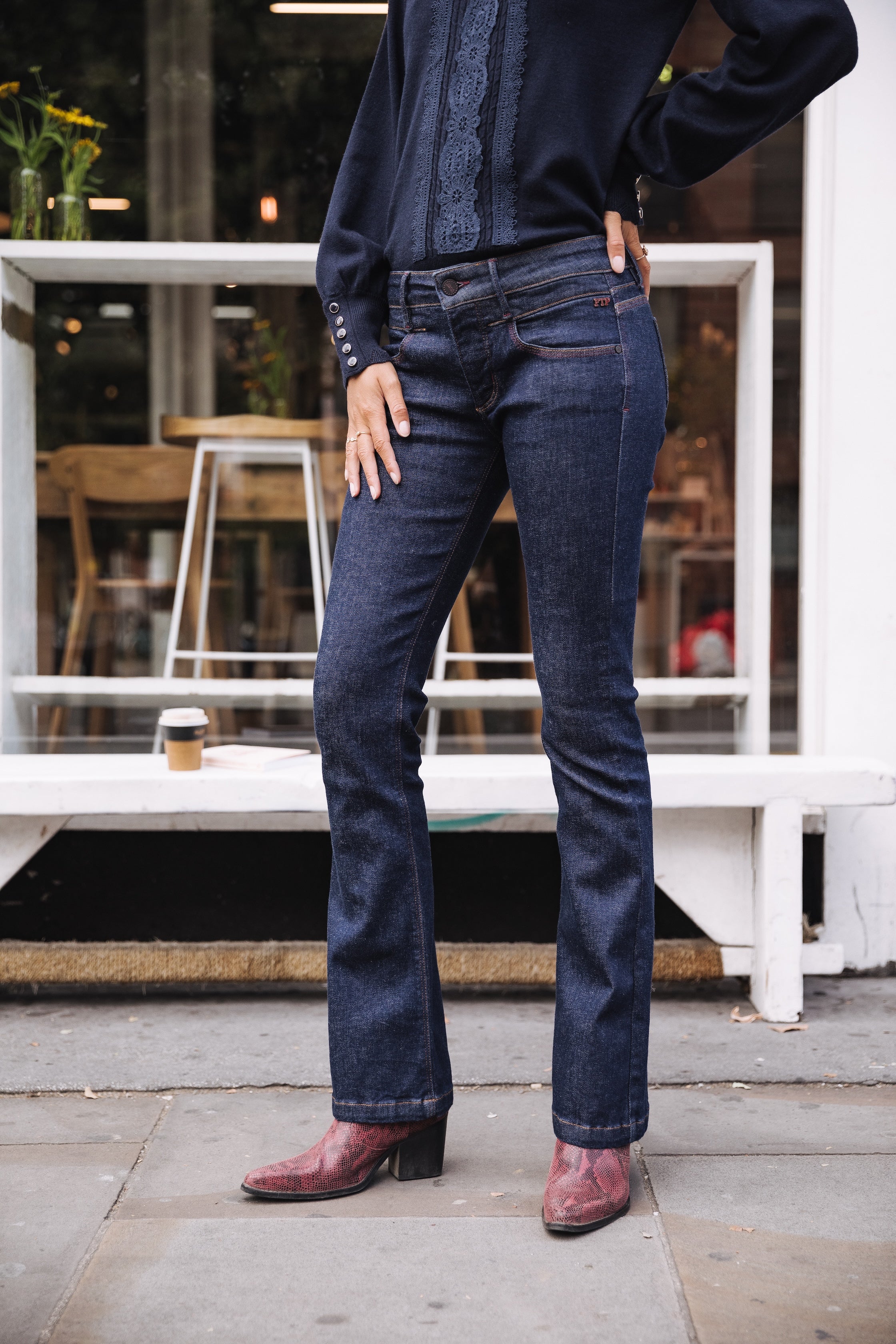 

Bootcut-Jeans Damen Betsy bokken | Freeman T. Porter