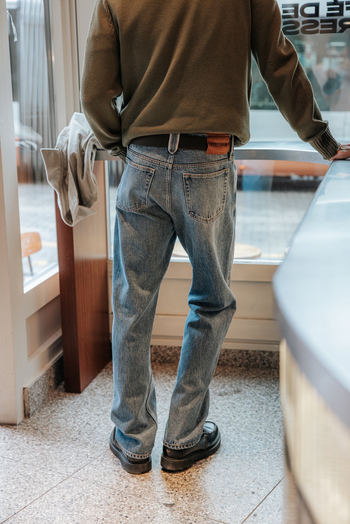 

Jeans droit Homme Victor light blue selvedge | Freeman T. Porter