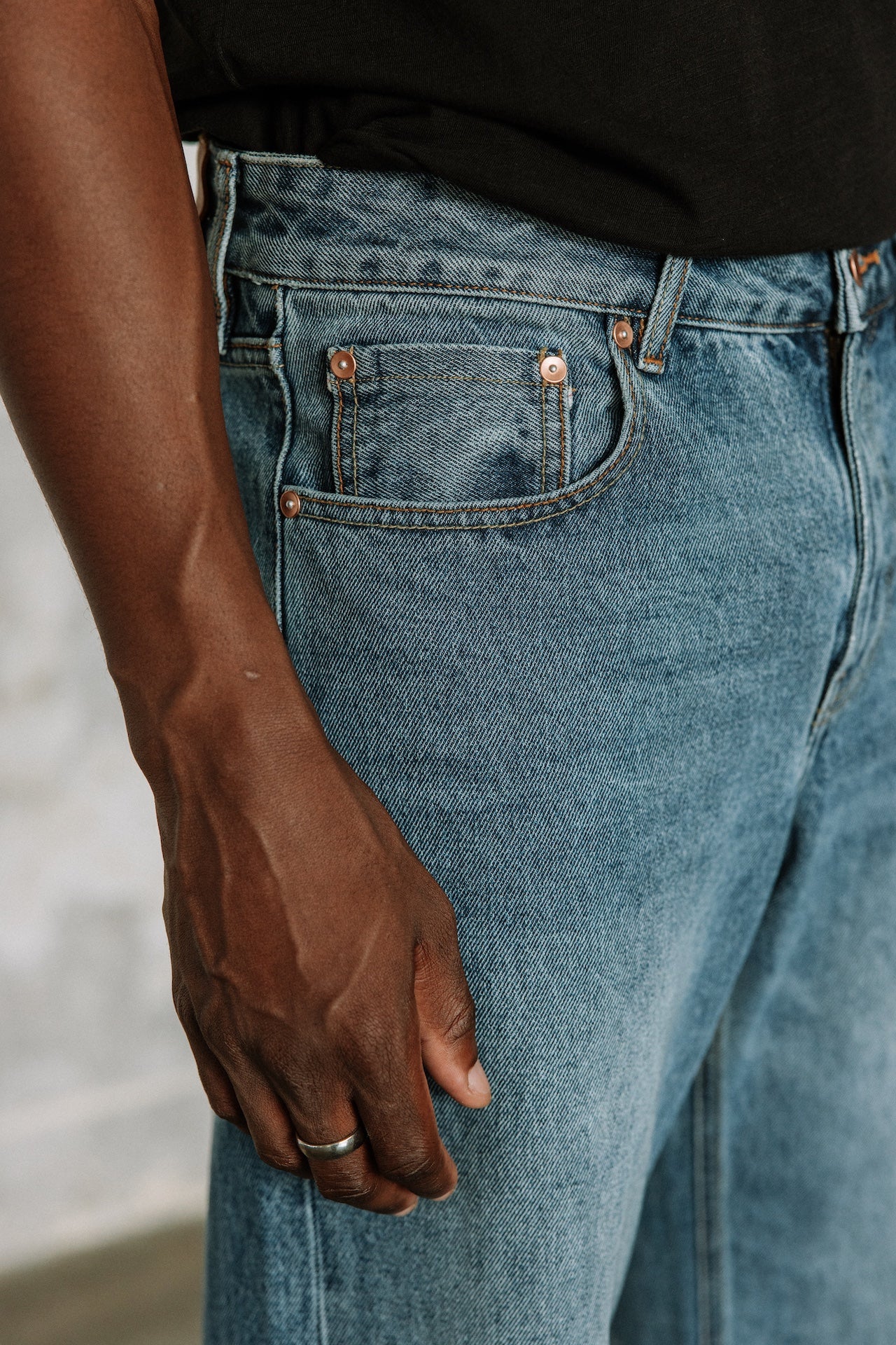 

Jeans droit Hombres Victor light blue selvedge | Freeman T. Porter