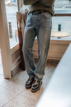 

Straight Jeans Herren Victor light blue selvedge | Freeman T. Porter