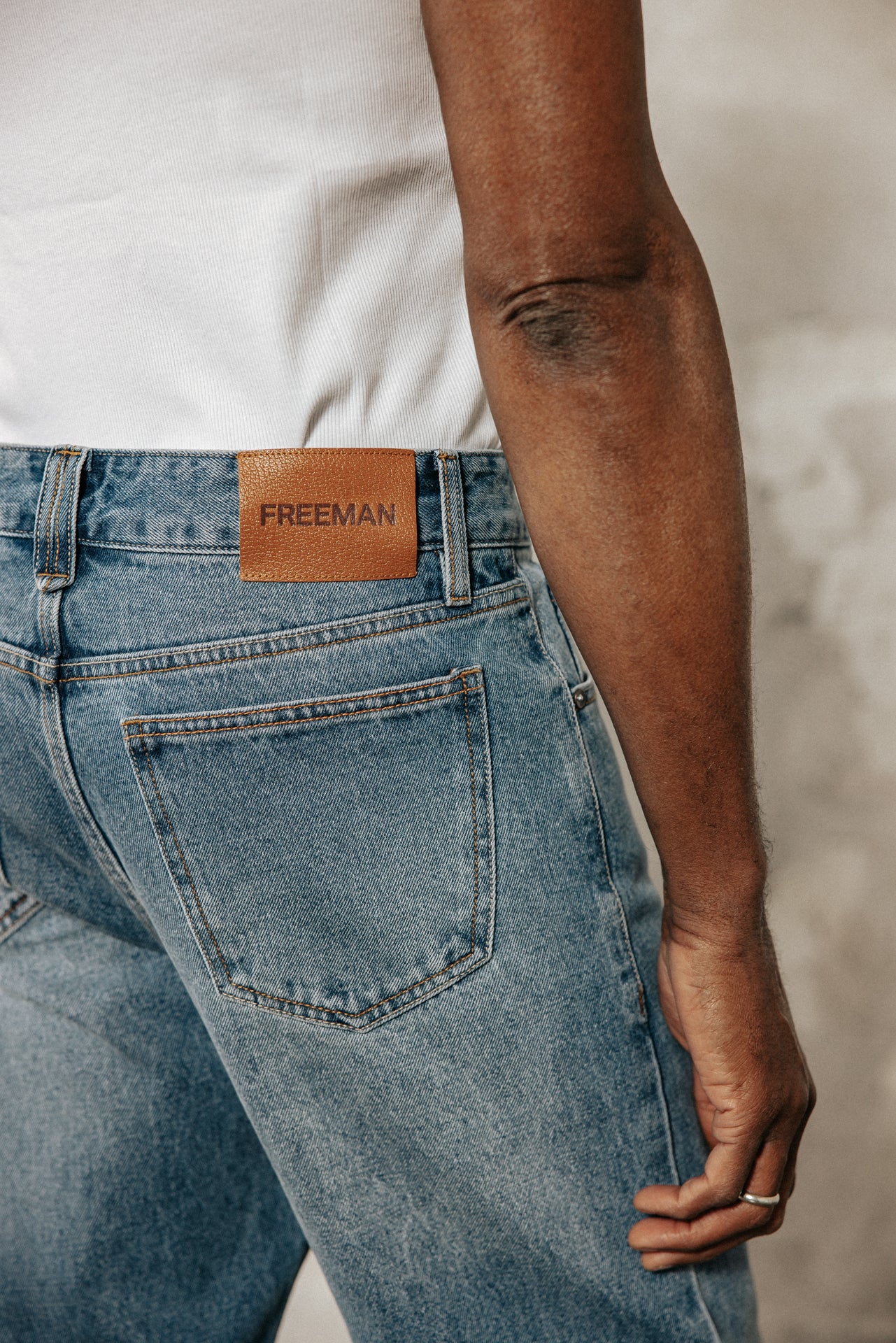 

Jeans droit  Homme Victor Denim evans med | Freeman T. Porter