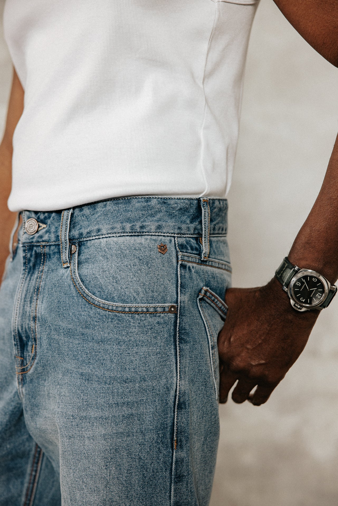 

Jeans droit  Homme Victor Denim evans med | Freeman T. Porter