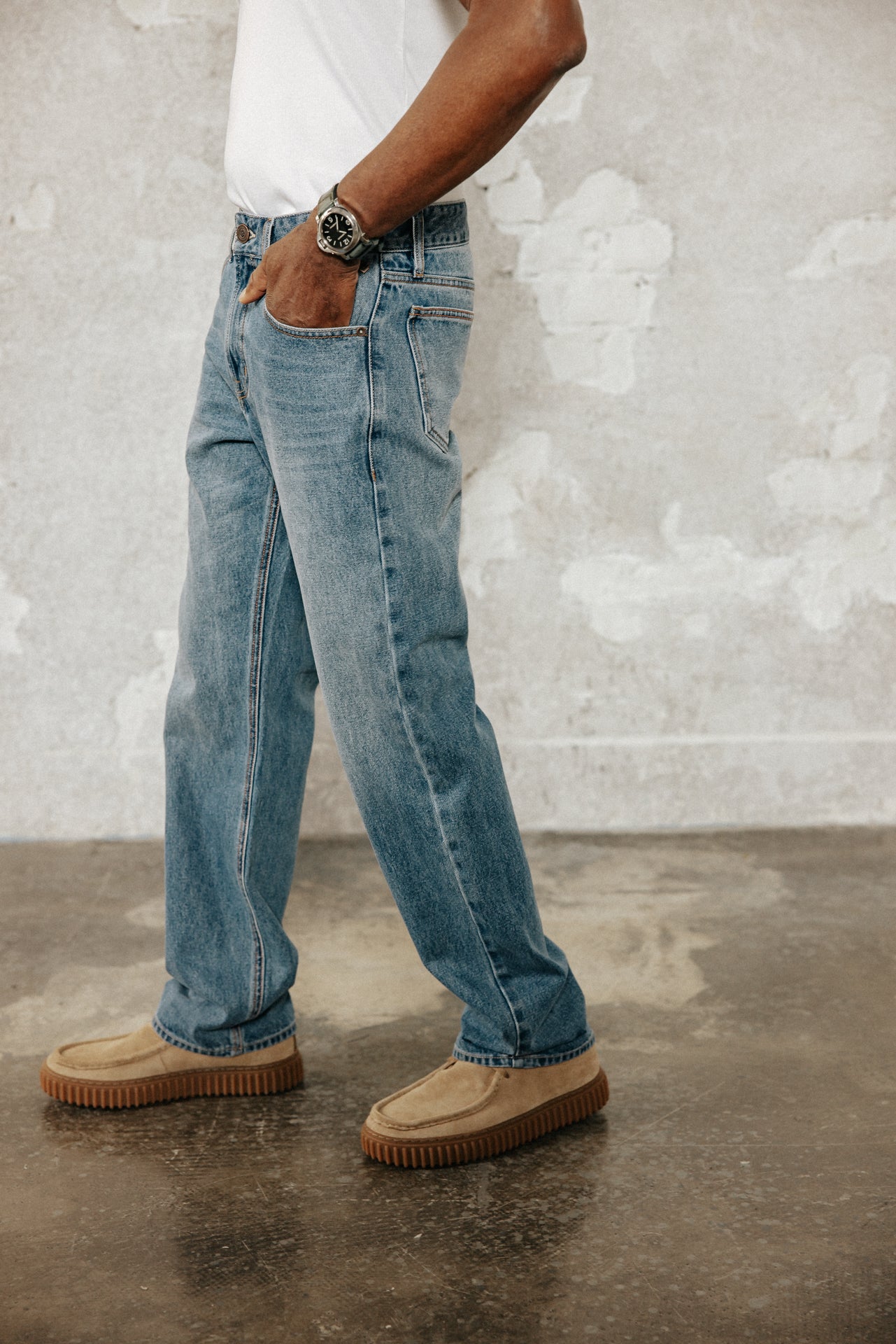 

Jeans droit  Homme Victor Denim evans med | Freeman T. Porter