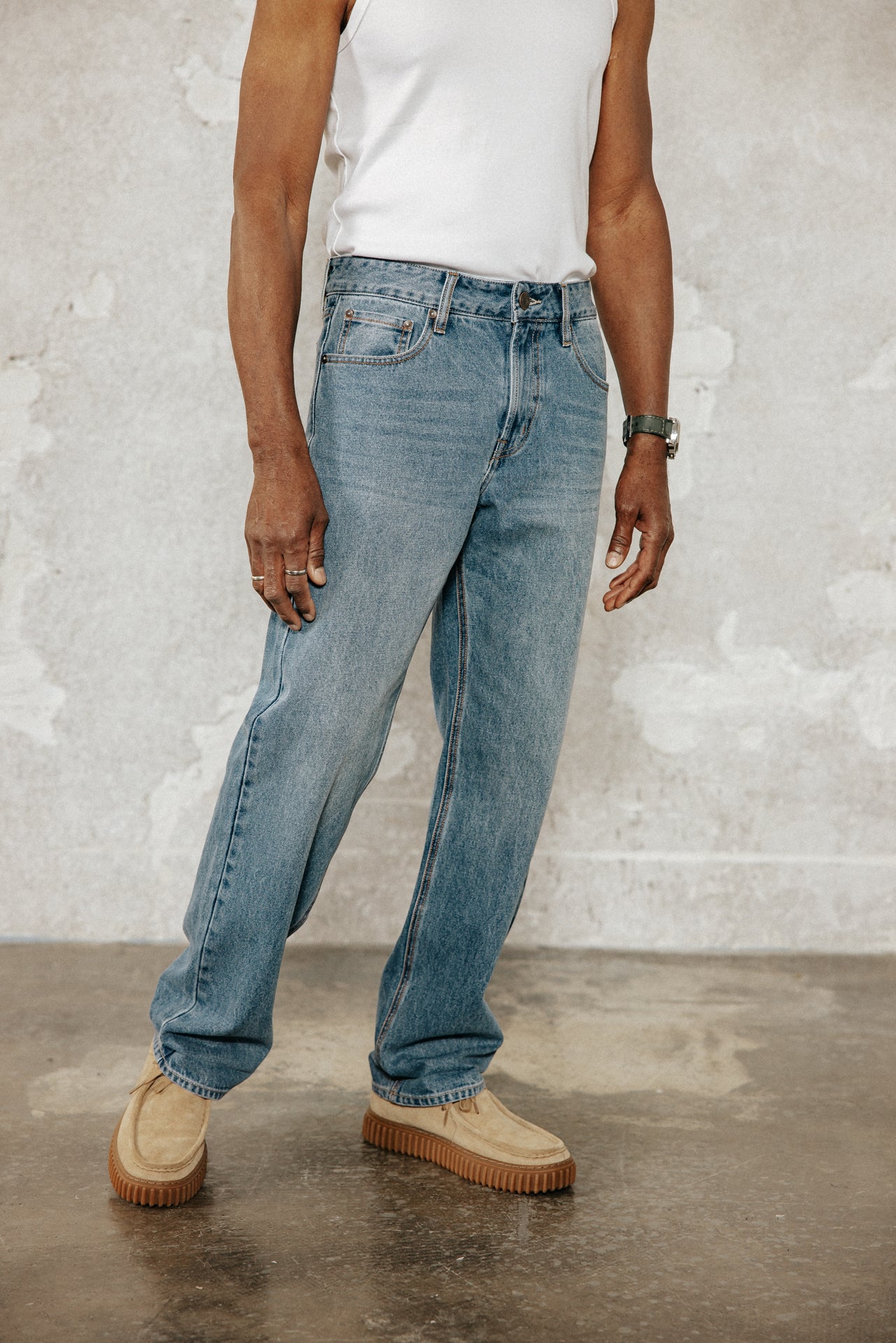 

Jeans droit  Homme Victor Denim evans med | Freeman T. Porter