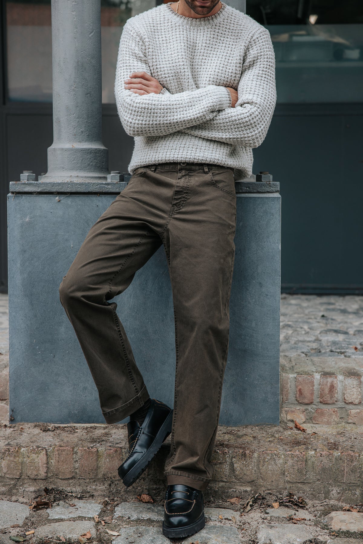 

Pantalón recto Hombre Victor Mazaro khaki | Freeman T. Porter
