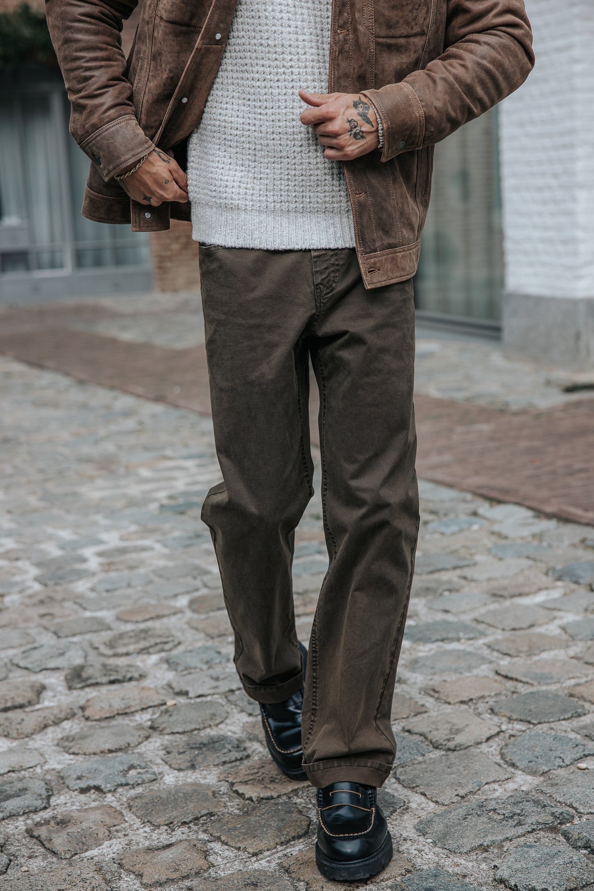 

Pantalón recto Hombre Victor Mazaro khaki | Freeman T. Porter