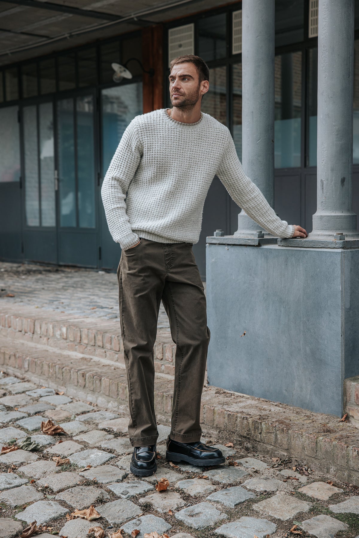 

Pantalón recto Hombre Victor Mazaro khaki | Freeman T. Porter