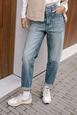 

Jeans droit 7/8 taille haute Femme Edita bocaina | Freeman T. Porter